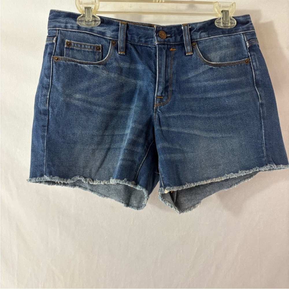 J. Crew Blue Jean Shorts Mid-Thigh Cut